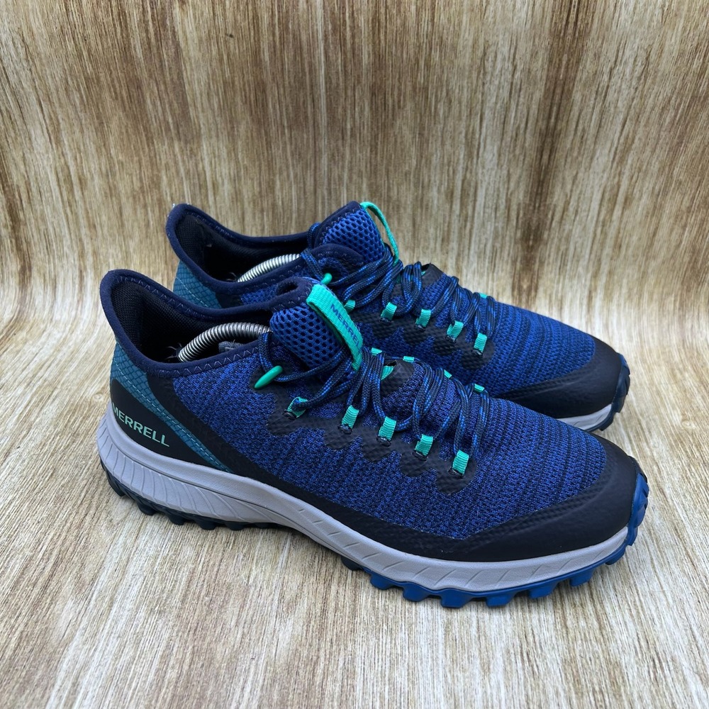 Merrell Bravada Trail Running Shoes Women's Size 8.5 Blue Aqua Knit J033642